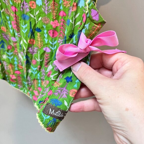 Matilda Jane Girls Floral Top Green/Pink 100%‎ Rayon Size 2T - Picture 2 of 5
